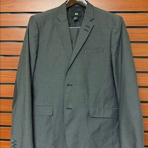 H&M Men's Charcoal Gray Blazer Suit